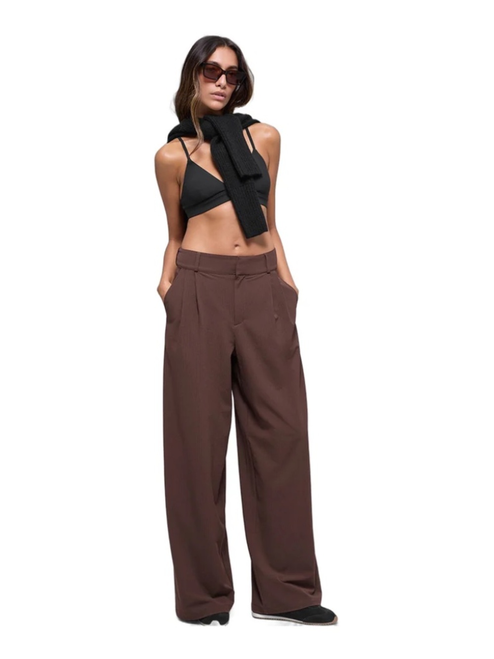 High-Waist Dreamscape Trouser (Regular) Brownstone XS original. $148